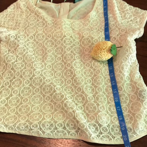 Cynthia Rowley Lattice Circle Design Blouse Size L - Picture 8 of 8